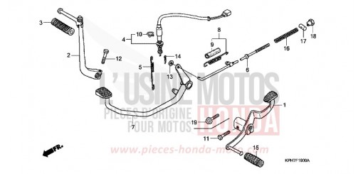 PEDALE/BIE. DE DEMARREUR DE KICK ANF125T6 de 2006